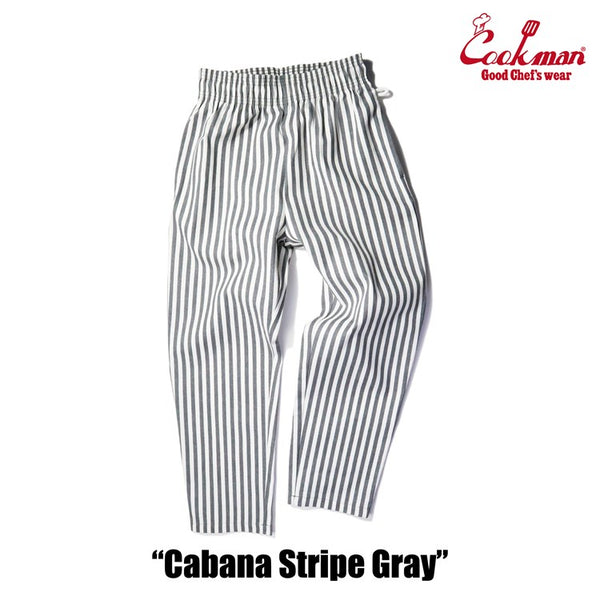 Cookman Chef Pants - Cabana Stripe : Gray