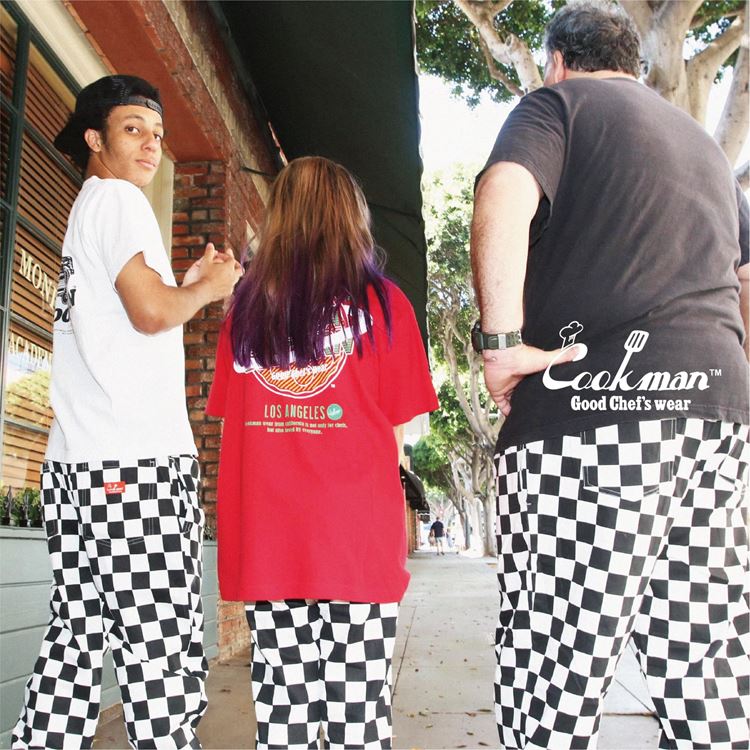 Cookman Chef Pants Kids - Checker : Black