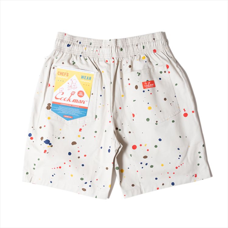 Cookman Chef Short Pants - Sauce Splash : Beige