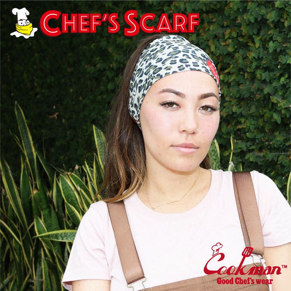 Cookman Chef's Scarf - Leopard