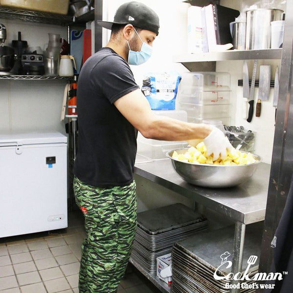Cookman Chef Pants - Ripstop : Camo Green (Tiger)