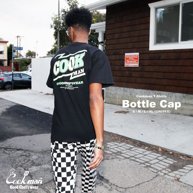 Cookman Tees - Bottle Cap : Black (All Sales Are Final)