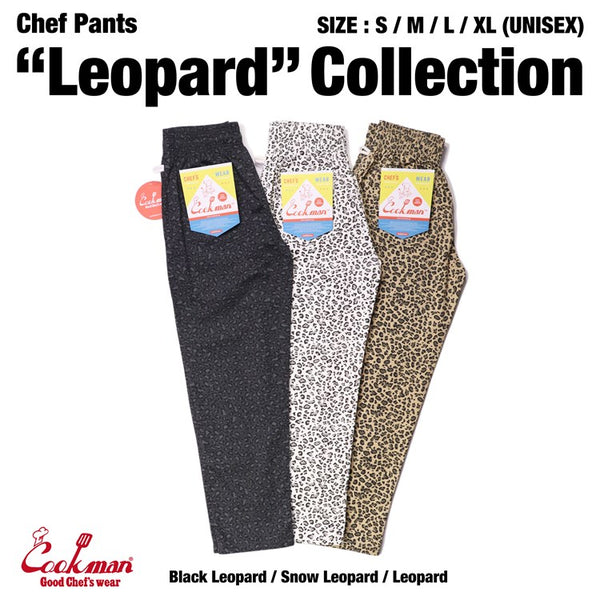 Cookman Chef Pants - Black Leopard