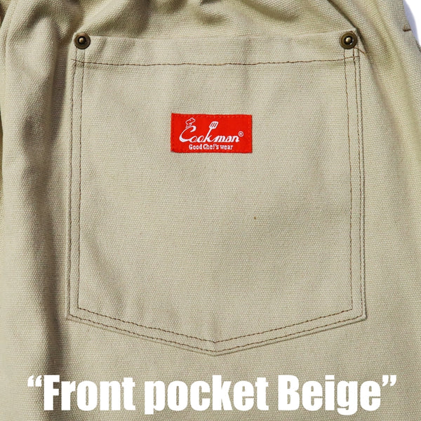 Cookman Chef Short Pants - Front pocket : Beige