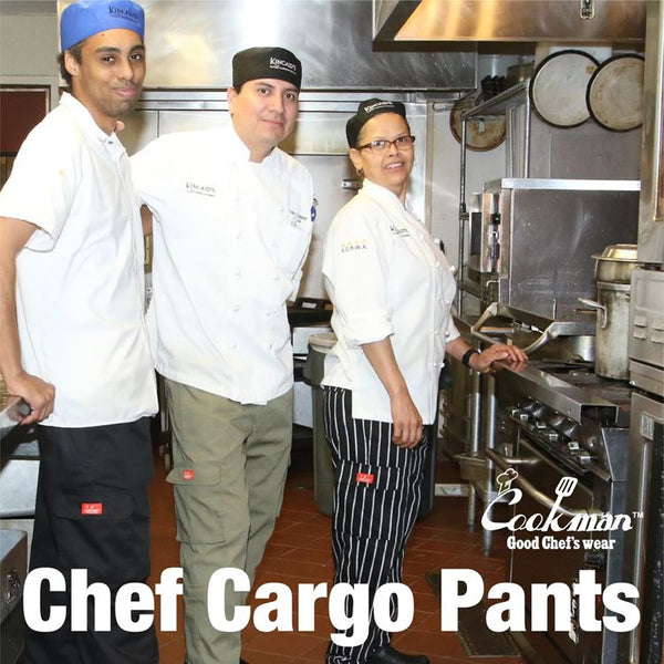 Cookman Chef Pants Cargo - Stripe : Black