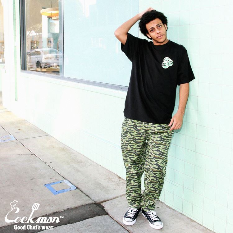 Cookman Chef Pants - Ripstop : Tiger Camo Green