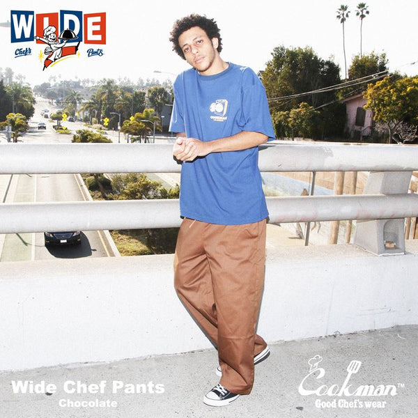 Cookman Wide Chef Pants - Chocolate