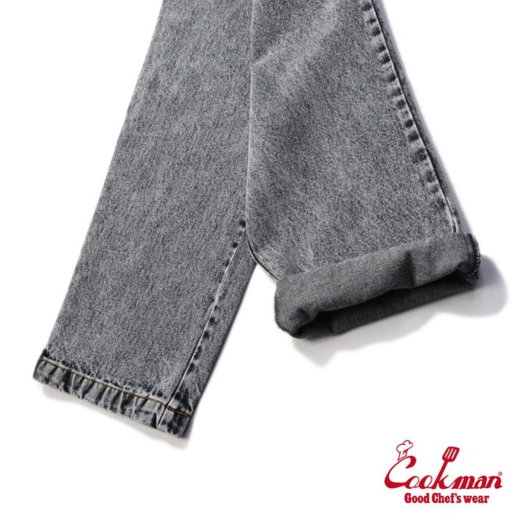 Cookman Chef Pants - Snow Washed Denim : Black