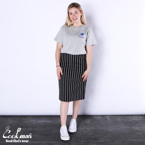 Cookman Baker's Skirt - Stripe : Black