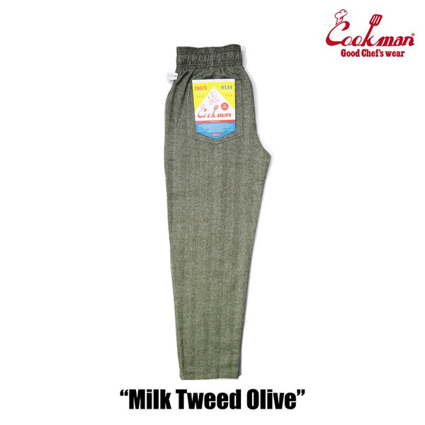 Cookman Chef Pants - Milk Tweed : Olive