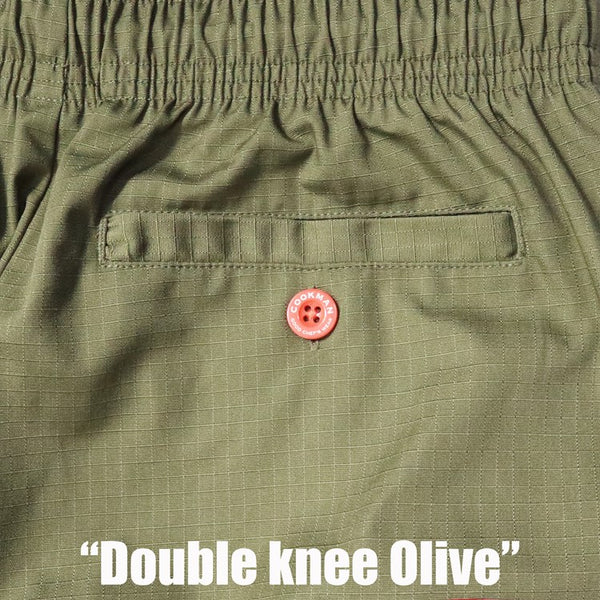 Cookman Chef Pants - Double Knee Ripstop : Olive