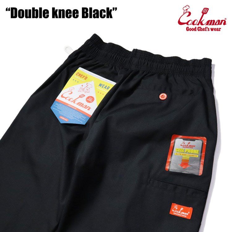 Cookman Chef Pants - Double Knee Ripstop : Black