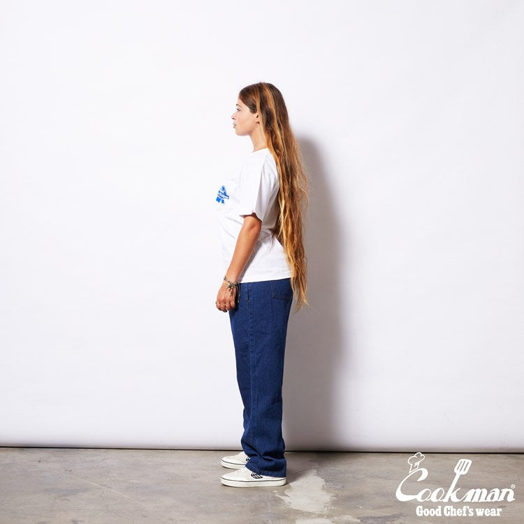 Cookman Chef Pants Semiwide- Denim : Navy