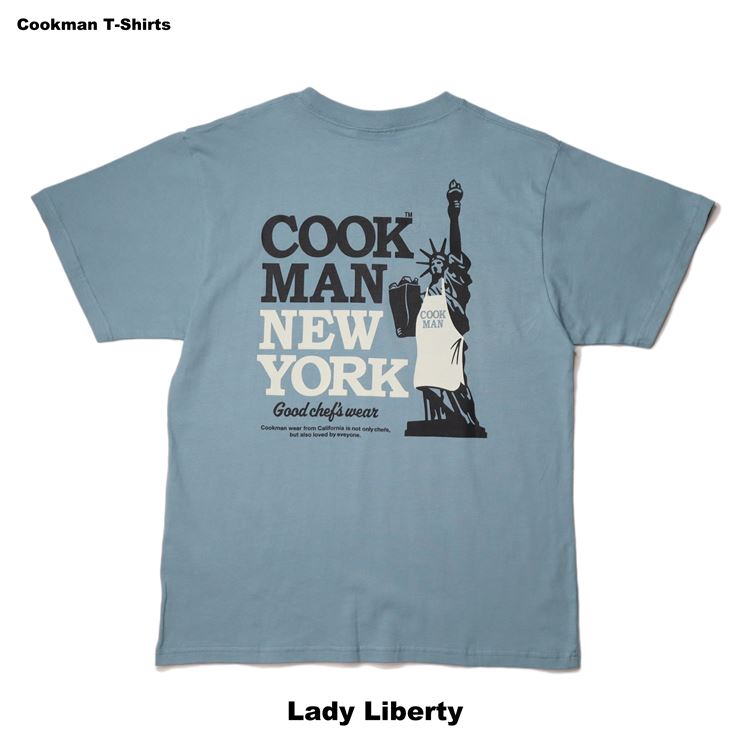 Cookman Tees - Lady Liberty - Blue (All Sales Are Final)