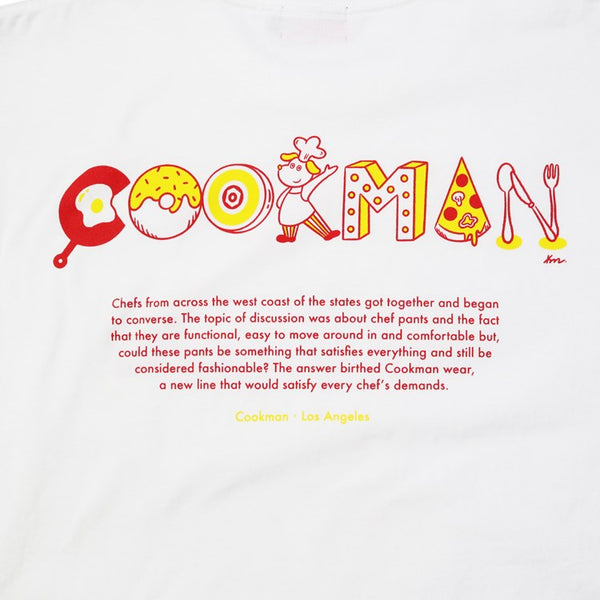 Cookman Tees -Kate Tasty Logo : White