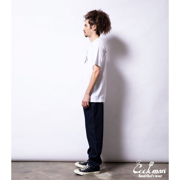 Cookman Tees - Flock Arch : White