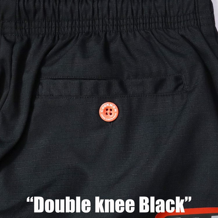 Cookman Chef Pants - Double Knee Ripstop : Black