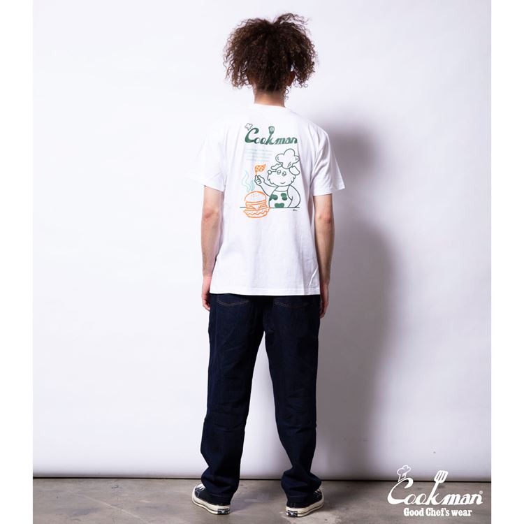 Cookman Tees - Kate Dog chef : White