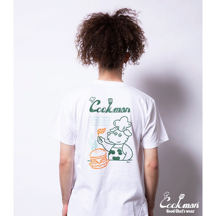 Cookman Tees - Kate Dog chef : White