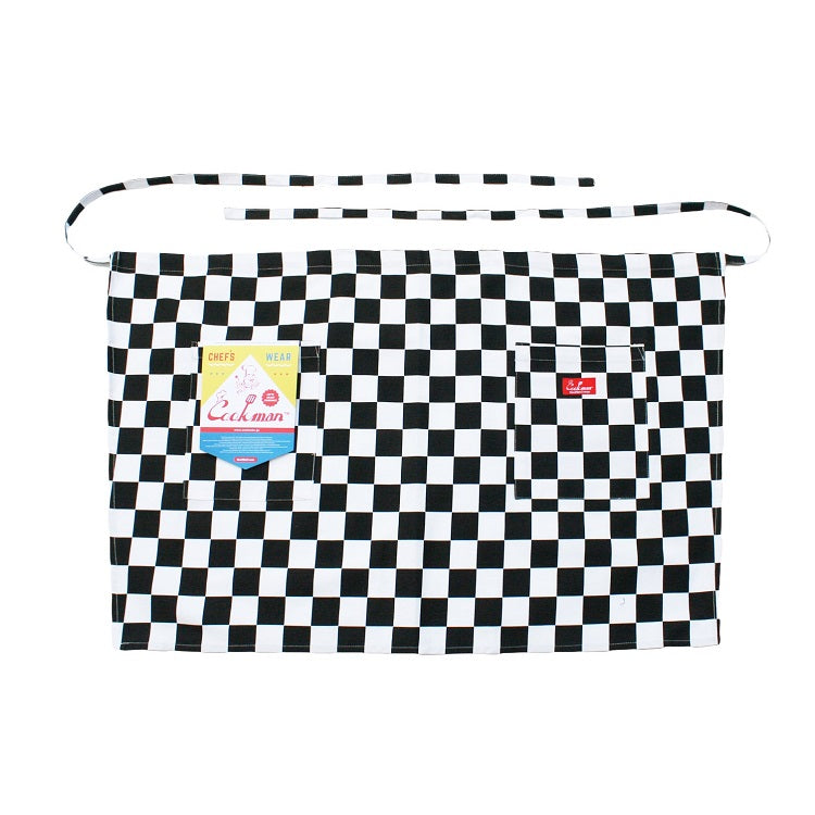 Cookman Waist Apron - Checker : Black