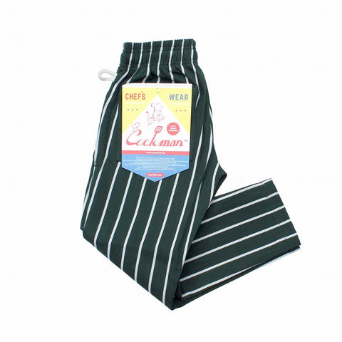Cookman Chef Pants Kids - Stripe : Dark Green