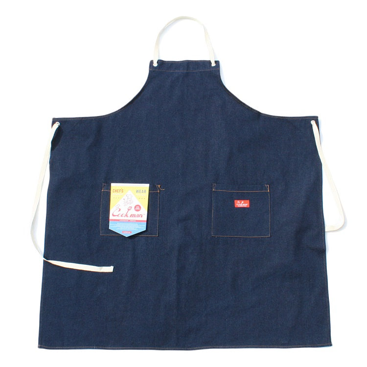 Cookman Long Apron - Denim : Navy