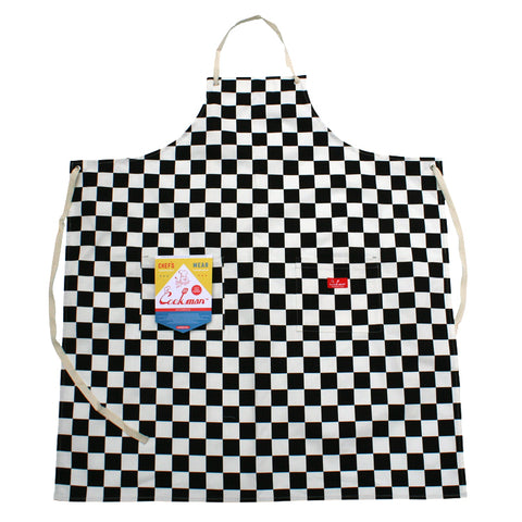 Long Apron - Checker : Black