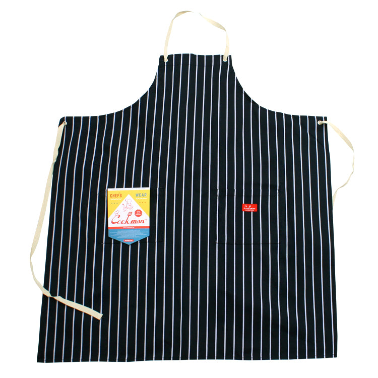 Cookman Long Apron - Stripe : Navy