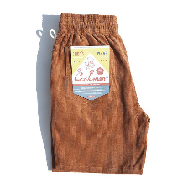Cookman Chef Short Pants - Corduroy : Brown