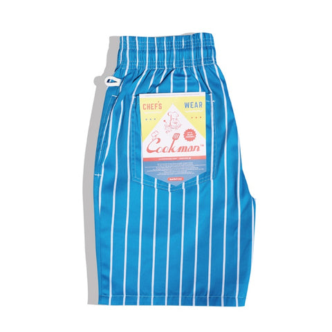 Cookman Chef Short Pants - Stripe : Light Blue