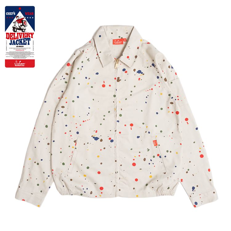 Cookman Delivery Jacket - Sauce Splash : Beige