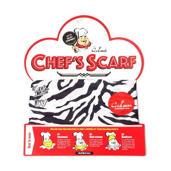 Cookman Chef's Scarf - Zebra