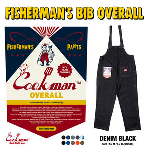 Cookman Fisherman's Bib Overall - Denim : Black