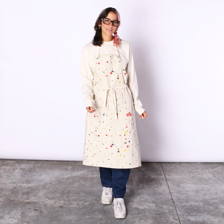 Long Apron - Sauce Splash : Beige