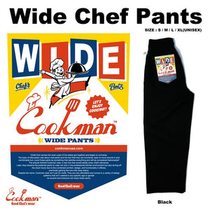 Cookman Wide Chef Pants - Black