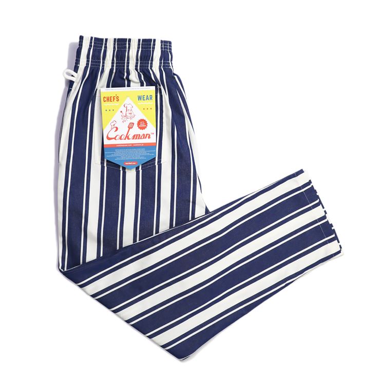 Cookman Chef Pants - Awning Stripe : Navy