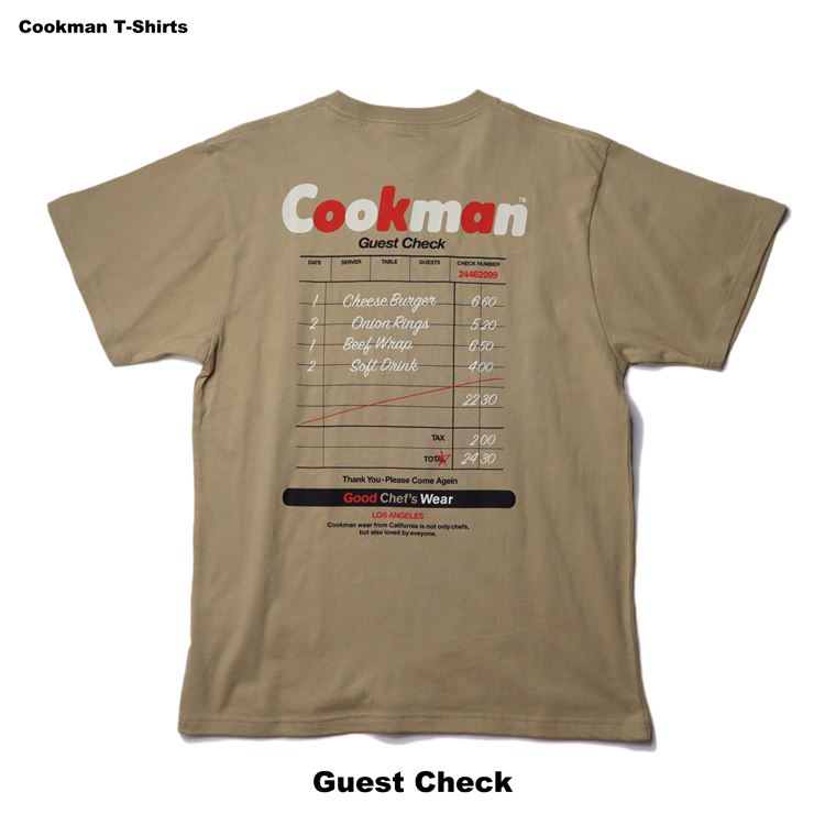 Cookman Tees - Guest Check : Beige (All Sales Are Final)