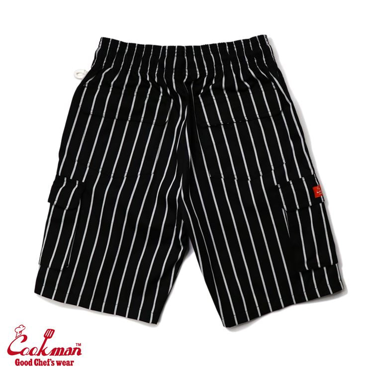 Cookman Chef Short Pants Cargo - Stripe : Black