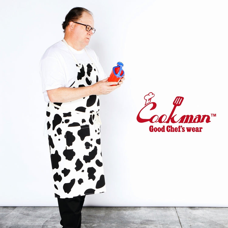 Cookman Long Apron - Cow : White