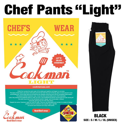 Cookman Chef Pants - Light : Black – Cookman USA