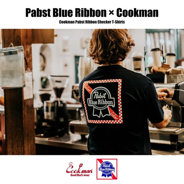 Cookman Tees - Pabst Ribbon Checker : Navy