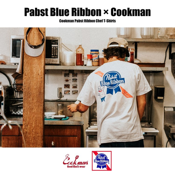 Cookman T-shirts - Pabst Ribbon Chef : White
