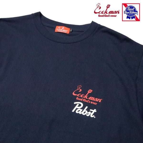 Cookman T-shirts - Pabst Ribbon Chef : Navy