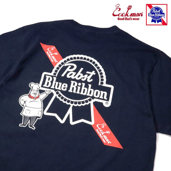 Cookman T-shirts - Pabst Ribbon Chef : Navy