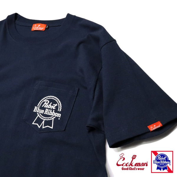 Cookman T-shirts - Pabst Pocket : Navy