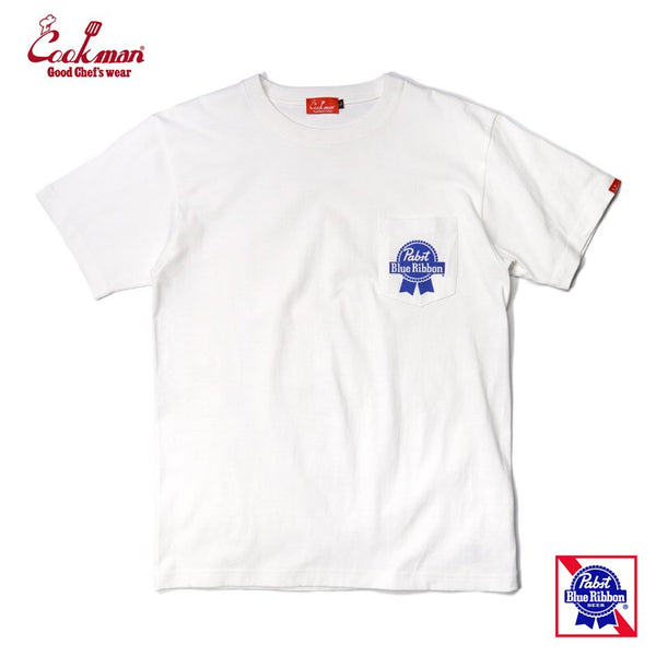 Cookman T-shirts - Pabst Pocket : White
