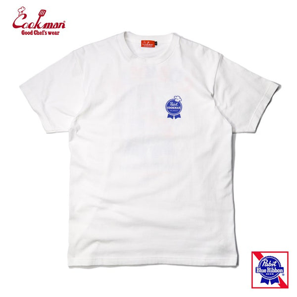 Cookman T-shirts - Pabst Beer Mouse : White