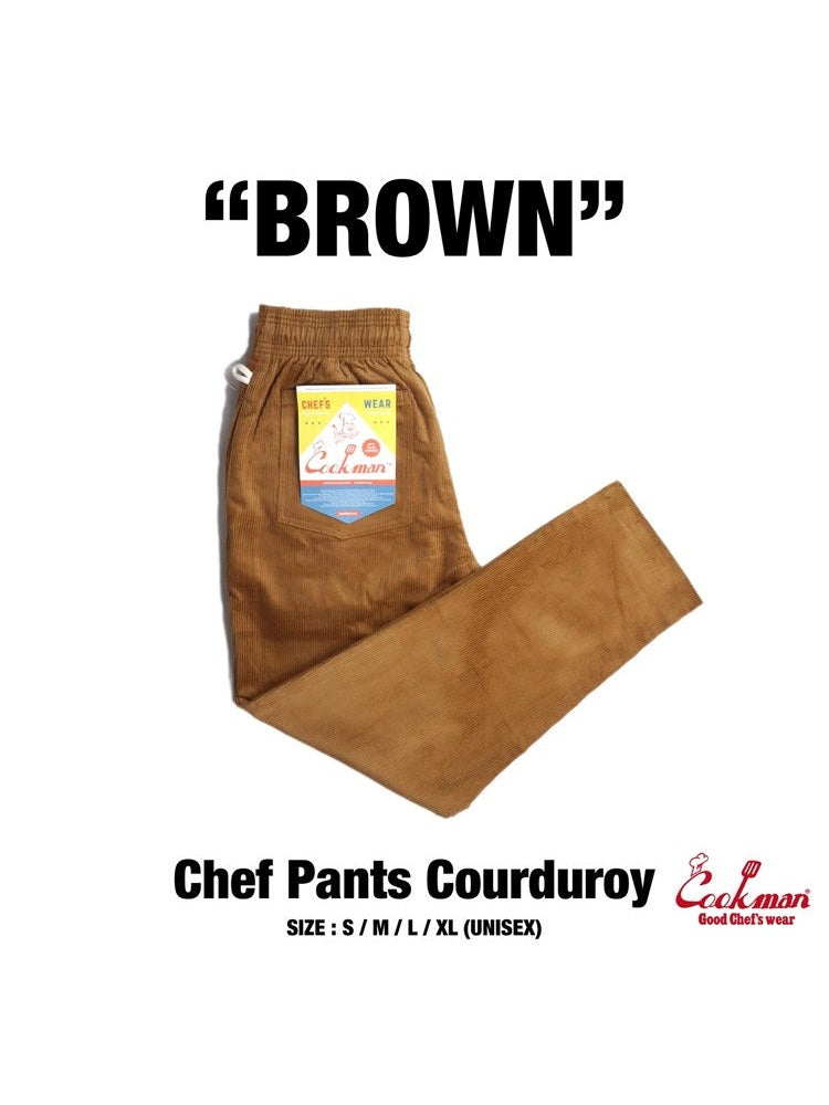 Chef Pants - Corduroy : Brown