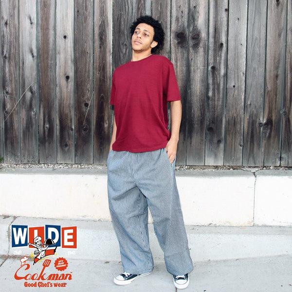 Cookman Wide Chef Pants - Hickory : Navy