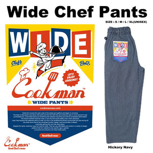 Cookman Wide Chef Pants - Hickory : Navy